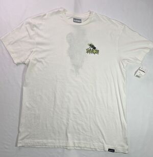 Etnies x Bones Berger Tshirt White Crewneck Logo T-Shirt Size XL NWT BE